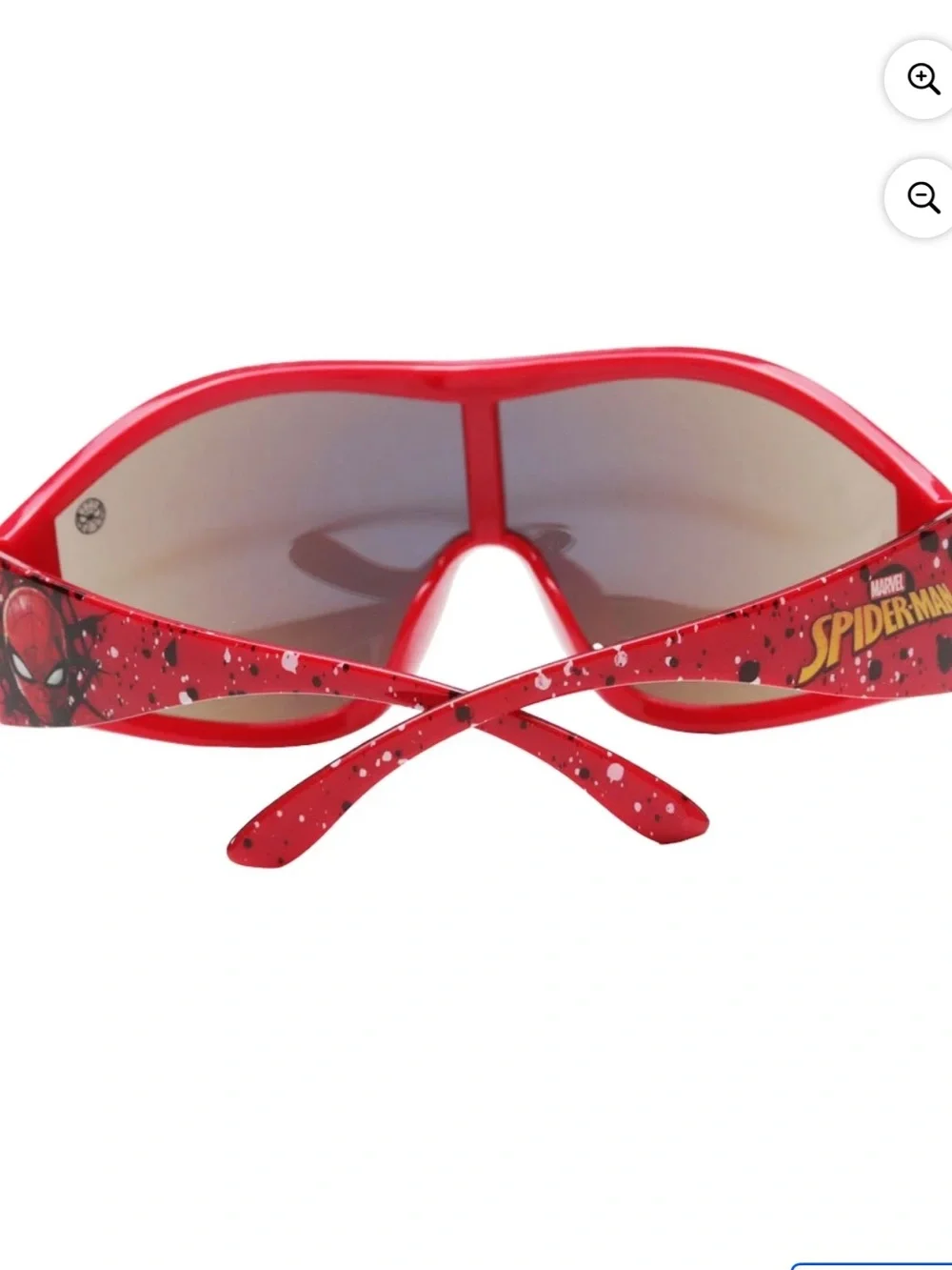 Marvel Spider-Man Kids Sports Wrap Sunglasses Red Paint Splatter